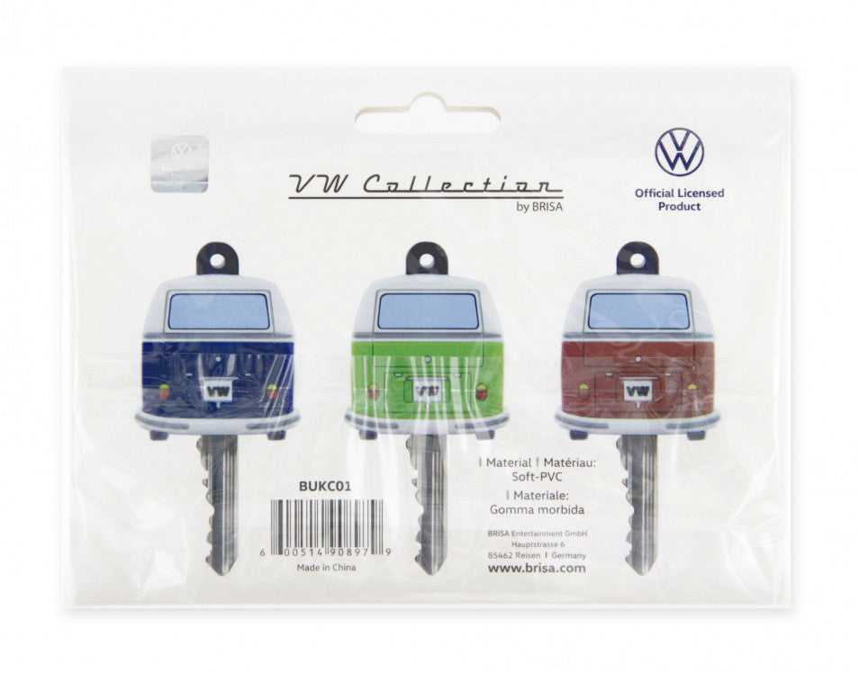 Volkswagen, Schlüsselhüllen für VW T1 Bus, 3-teiliges Set in Blisterverpackung